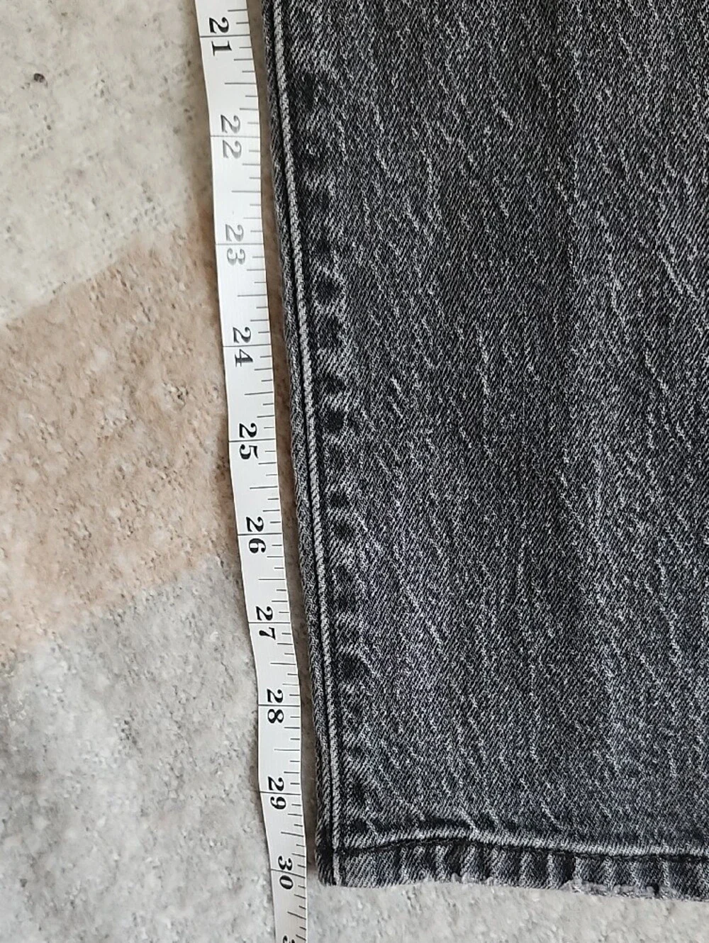Levi's 501 Faded Black Jeans 29x30 Straight Leg Unisex Grunge